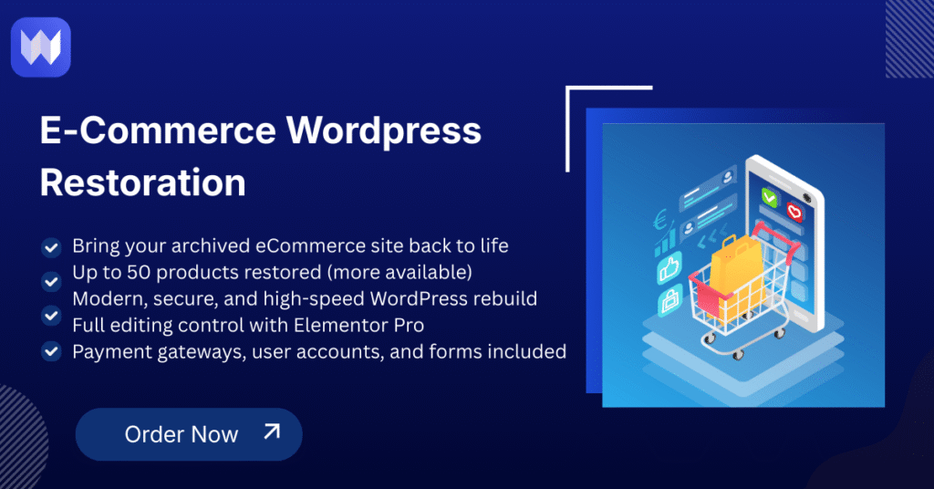 eCommerce WordPress Restoration