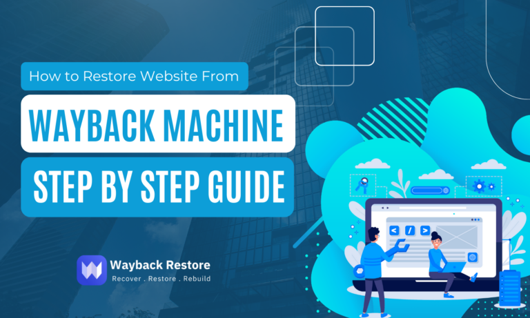 Restore website from Wayback Machine using archived website snapshots