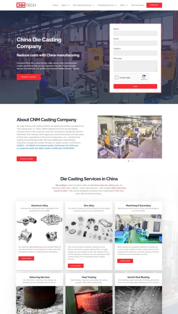 China die casting website restoration thumbnail