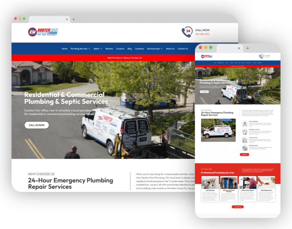 plumbing website restoration